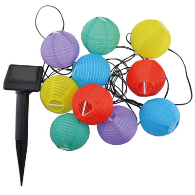 380 cm LED-Lampion-Lichterkette