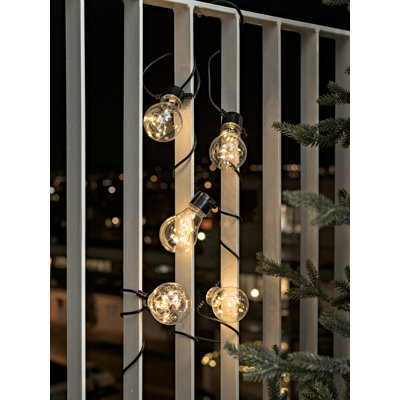 Lichterkette 50-flammig in Bersteinweiß