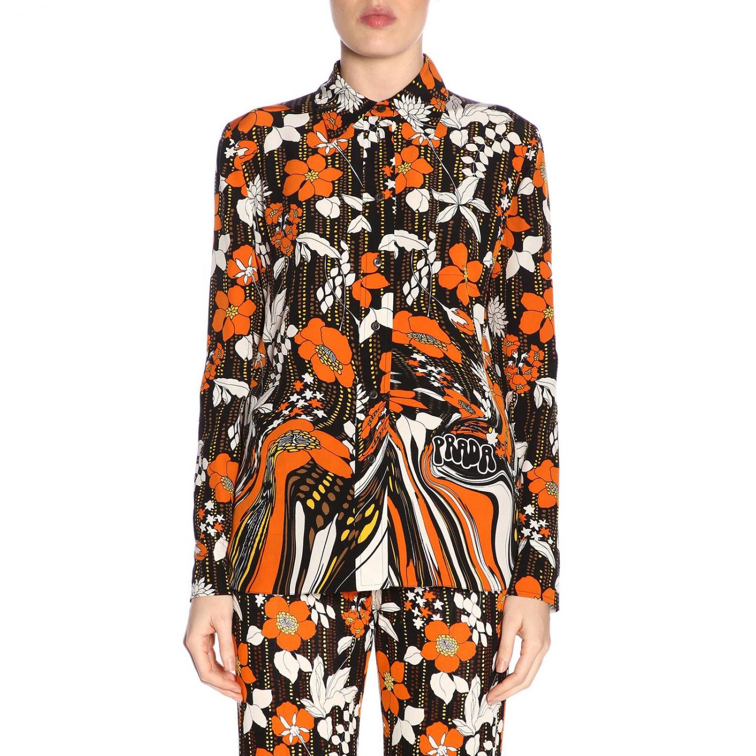 Hemdbluse Damen Prada