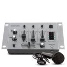 3-Kanal DJ-Mischpult mit hochwertigem Mikrofon