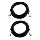 2er Set XLR Verbindungskabel mit einer Länge von 5 m