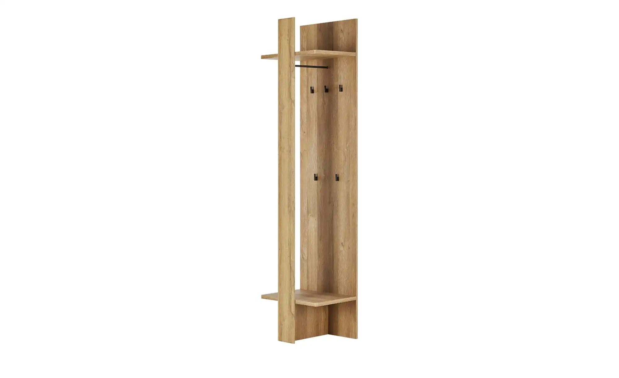 Garderobenpaneel - holzfarben - 50 cm - 195 cm - 37,4 cm - Sconto