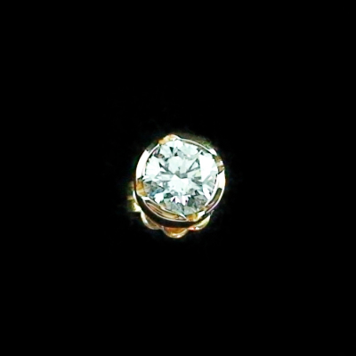750er Single Gold-Ohrstecker Diamant Halbkaräter Diamanten 0,50 ct