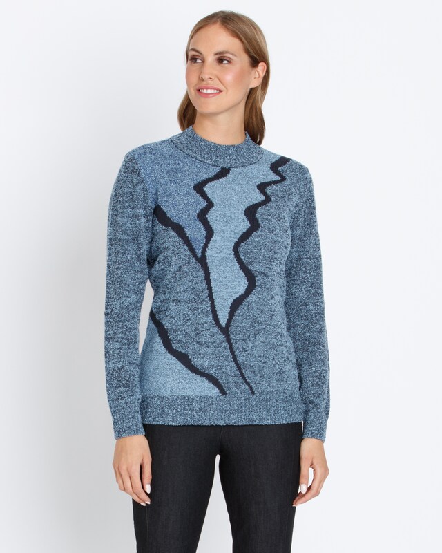 Strickpullover Welle