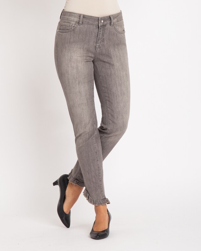 Jeans mit Rüschensaum