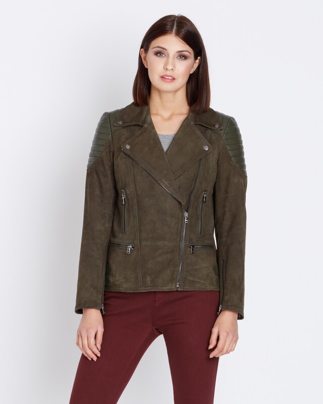 Veloursleder-Jacke