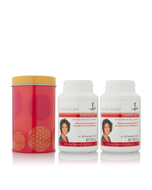 Nicola Sautter Eiweißlinge 2x, 6x o. 12x 180 Stück & Dose