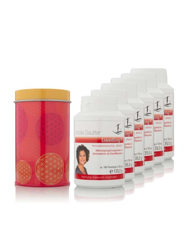 Nicola Sautter Eiweißlinge 2x, 6x o. 12x 180 Stück & Dose