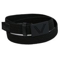 Alberto Gürtel Logo Braided Herren schwarz