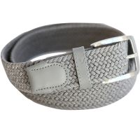 Alberto Gürtel Basic Braided Herren grau
